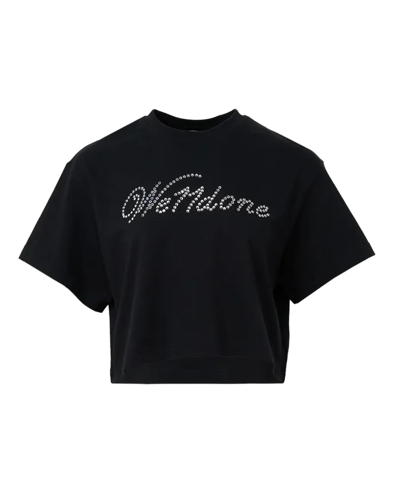 WE 11 DONE T-Shirt mit grafischem Print - Schwarz Schwarz