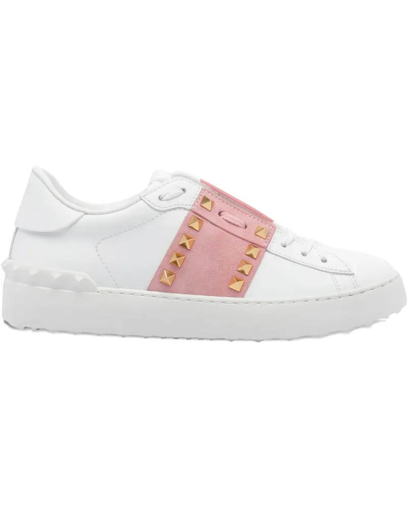 Valentino Garavani Rockstud Untitled Sneakers mit Wildledereinsatz - Weiß Weiß