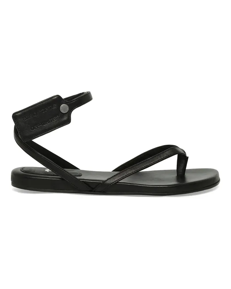 OFF-WHITE Flache Sandalen - Schwarz Schwarz