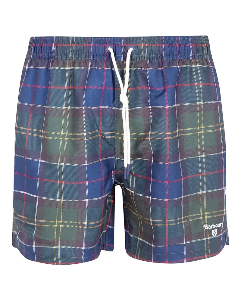 Barbour tartan-print swim shorts - Blau Blau