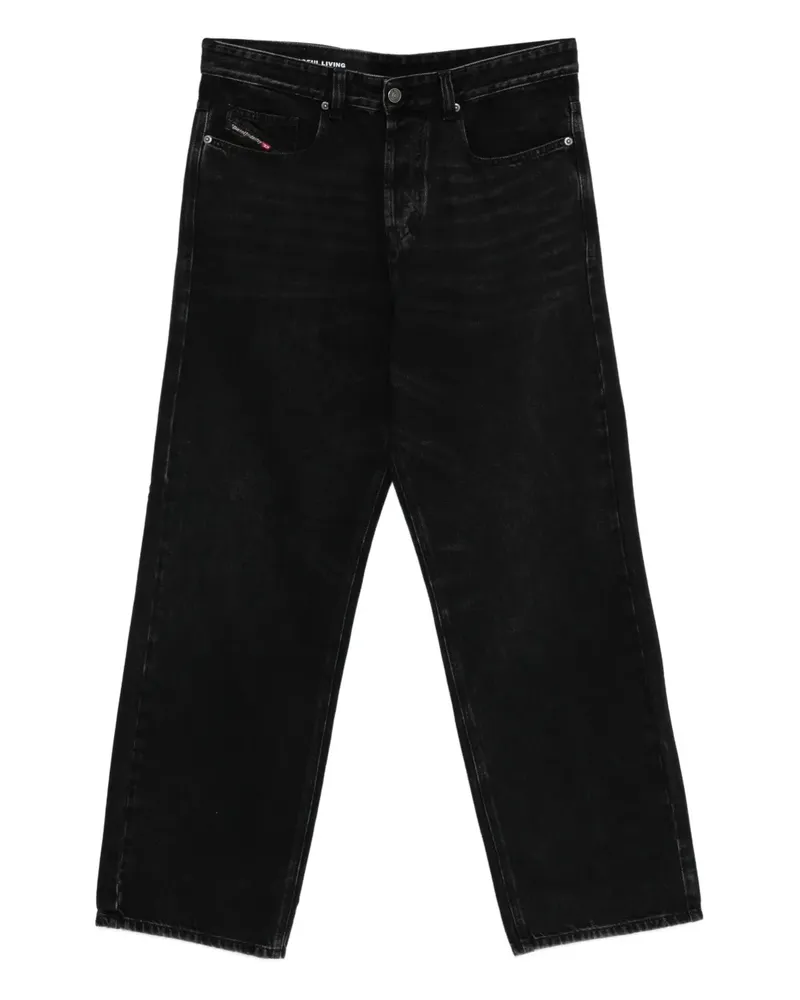 Diesel D-Macro logo jeans - Schwarz Schwarz