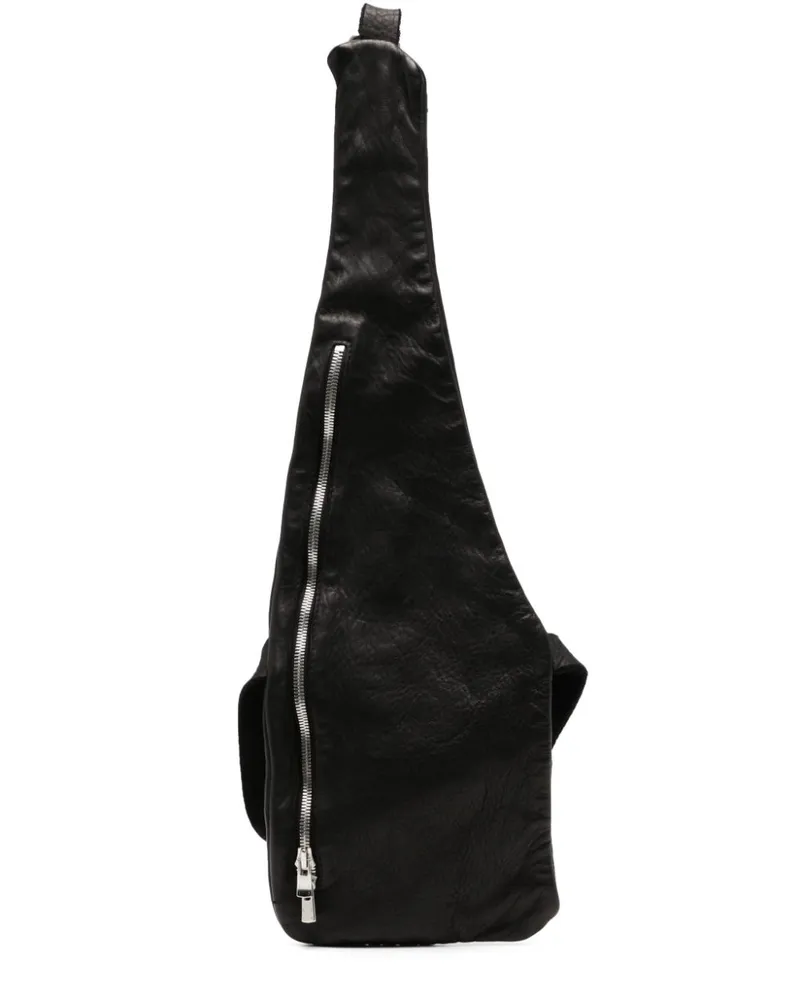 GUIDI Gürteltasche mit Reißverschluss - Schwarz Schwarz