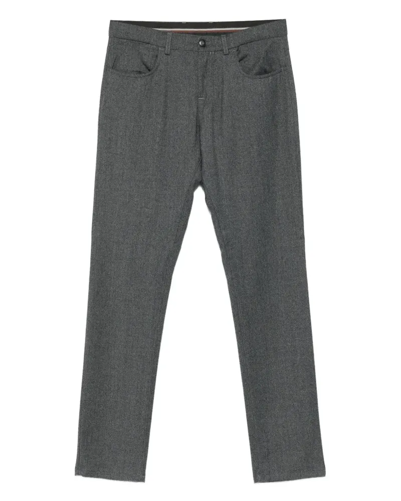 Canali Klassische Hose - Grau Grau