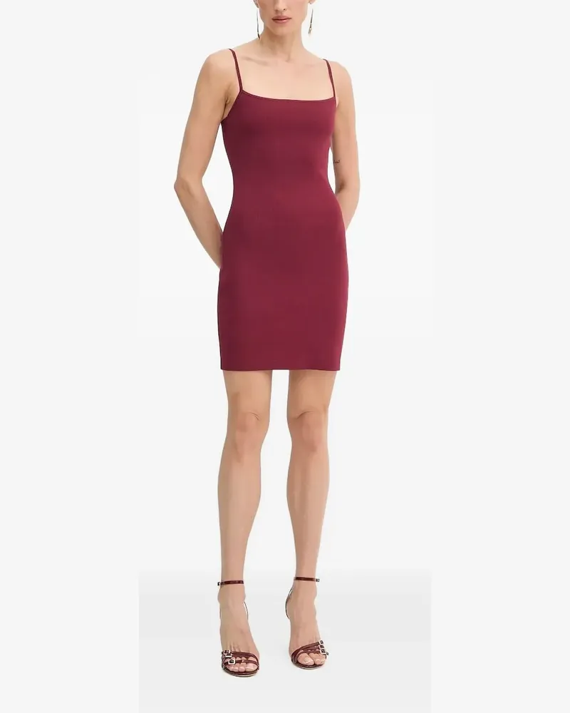 Michael Kors Geripptes Minikleid mit Spaghettiträgern - Rot Rot
