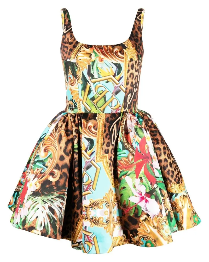 Philipp Plein Duchesse Minikleid - Gelb Gelb