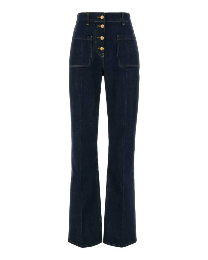 Valentino Garavani button-fastening jeans - Blau Blau