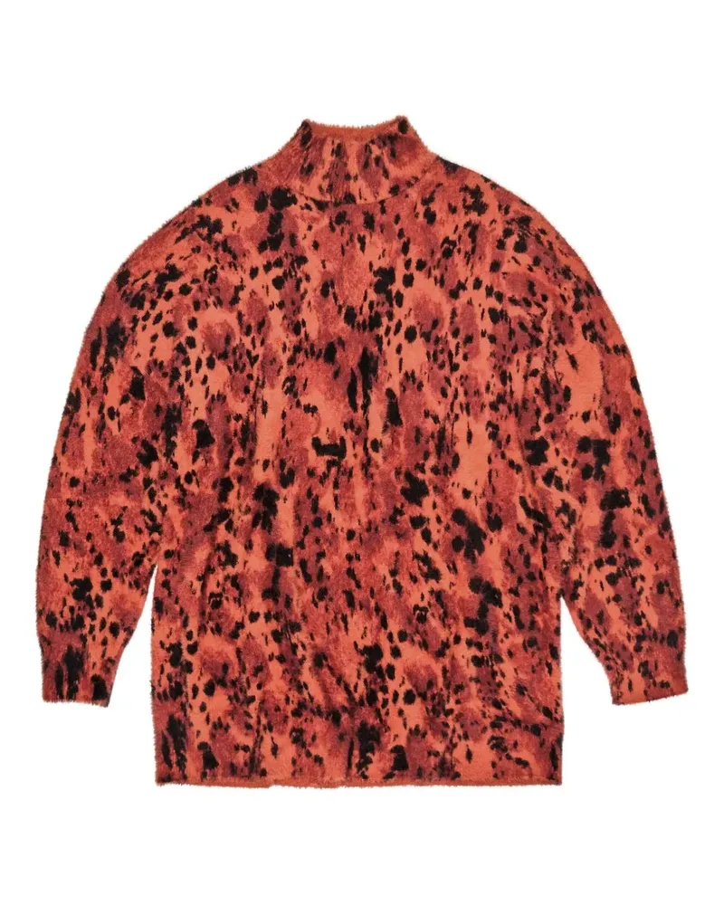 BIMBA Y LOLA Gemustertes Oberteil mit Stehkragen - Orange Orange