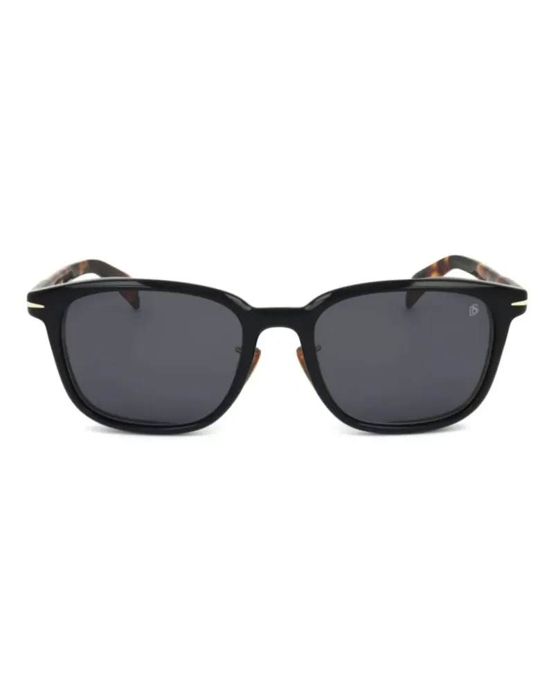 EYEWEAR by DAVID BECKHAM Sonnenbrille mit eckigem Gestell - Schwarz Schwarz