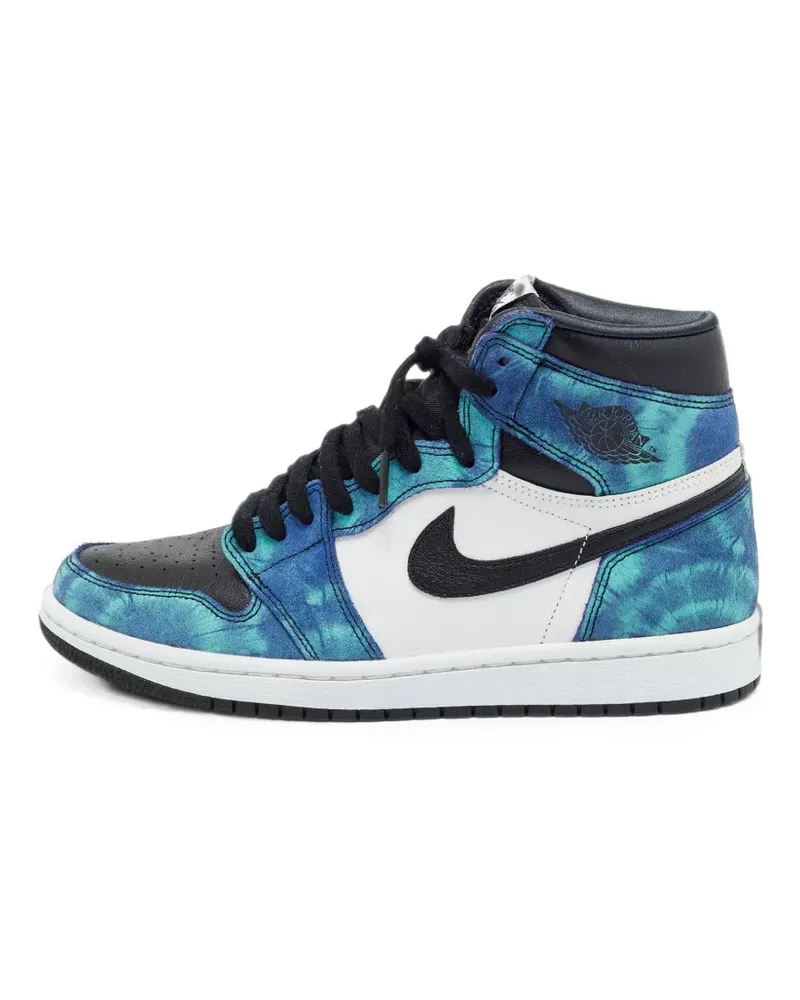 Jordan Air  1 Tie Dye Schnürsneakers - Blau Blau