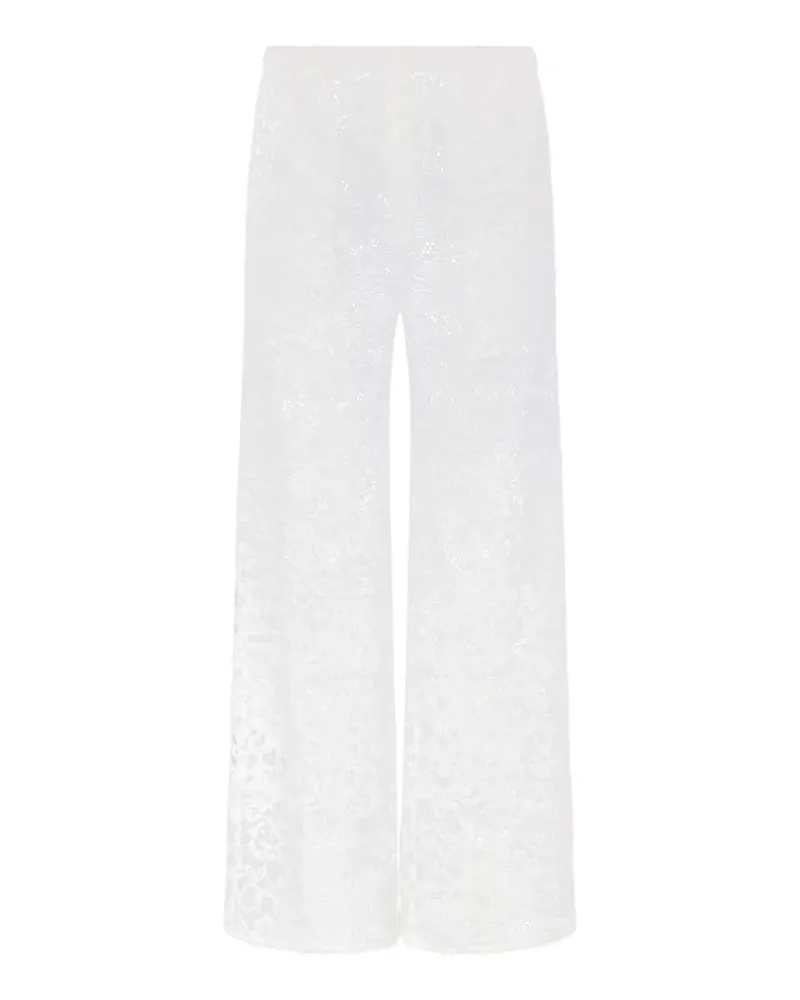 Ludovic de Saint Sernin lace boxer trousers - Weiß Weiß