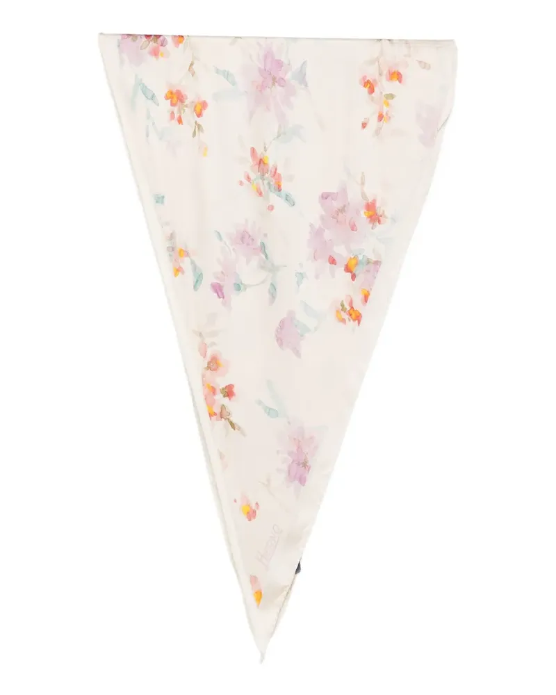 Herno floral-print scarf - Nude Nude