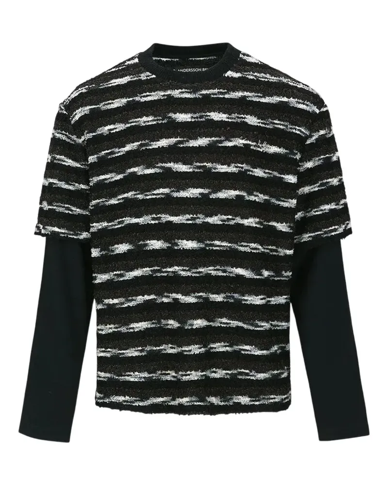 Andersson Bell Pullover im Layering-Look - Schwarz Schwarz