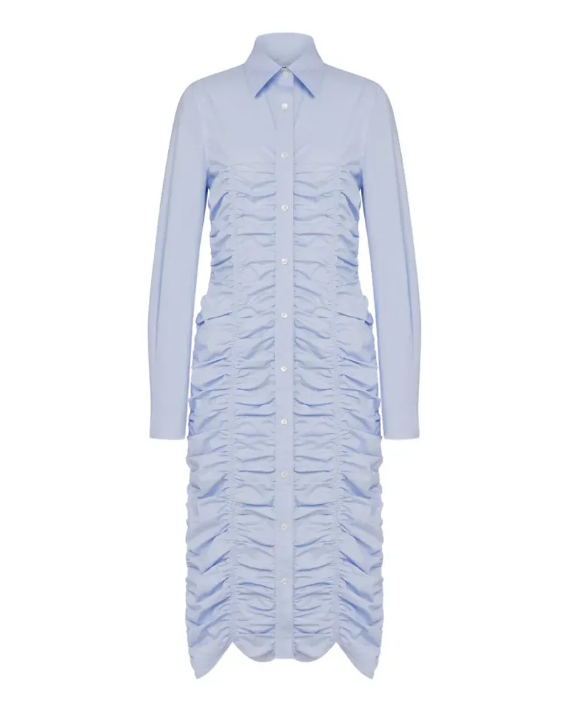 Moschino Midikleid mit Rüschen - Blau Blau