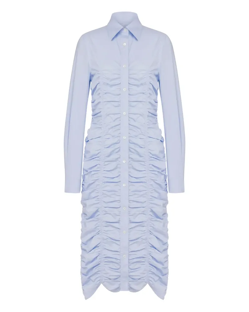 Moschino Midikleid mit Rüschen - Blau Blau