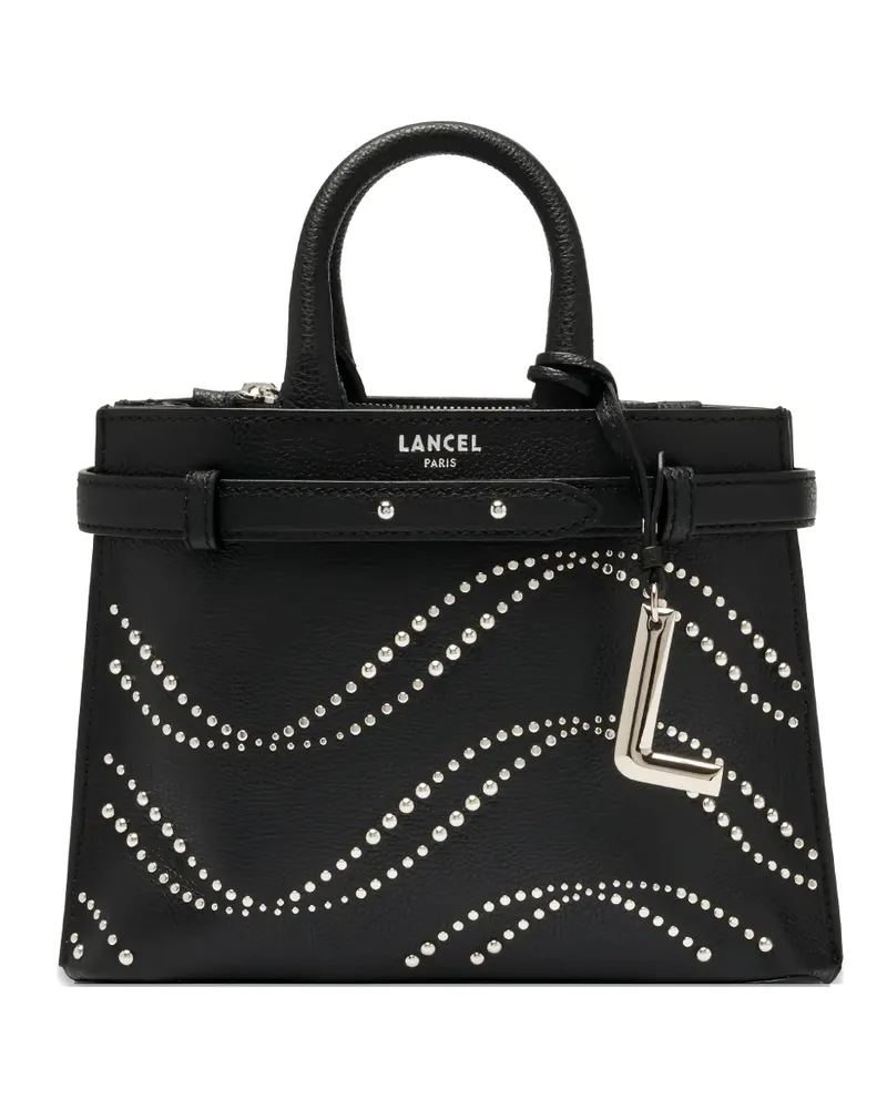 Lancel Faubourg de  Schultertasche mit Nieten - Schwarz Schwarz