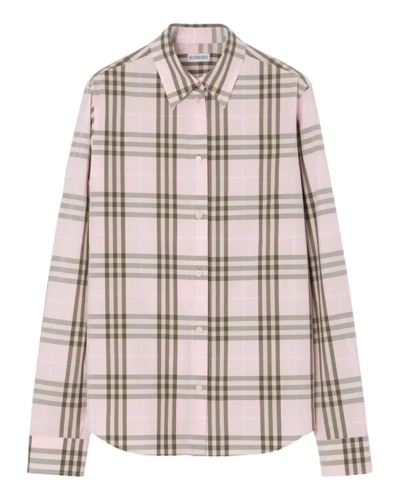 Burberry checked-pattern shirt - Rosa Rosa