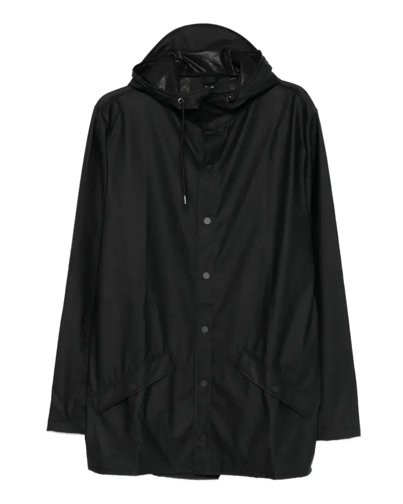 RAINS hooded waterproof jacket - Schwarz Schwarz