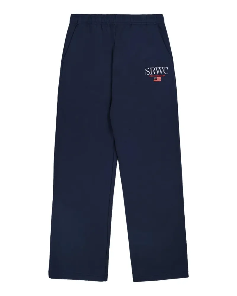 SPORTY & RICH logo trousers - Blau Blau