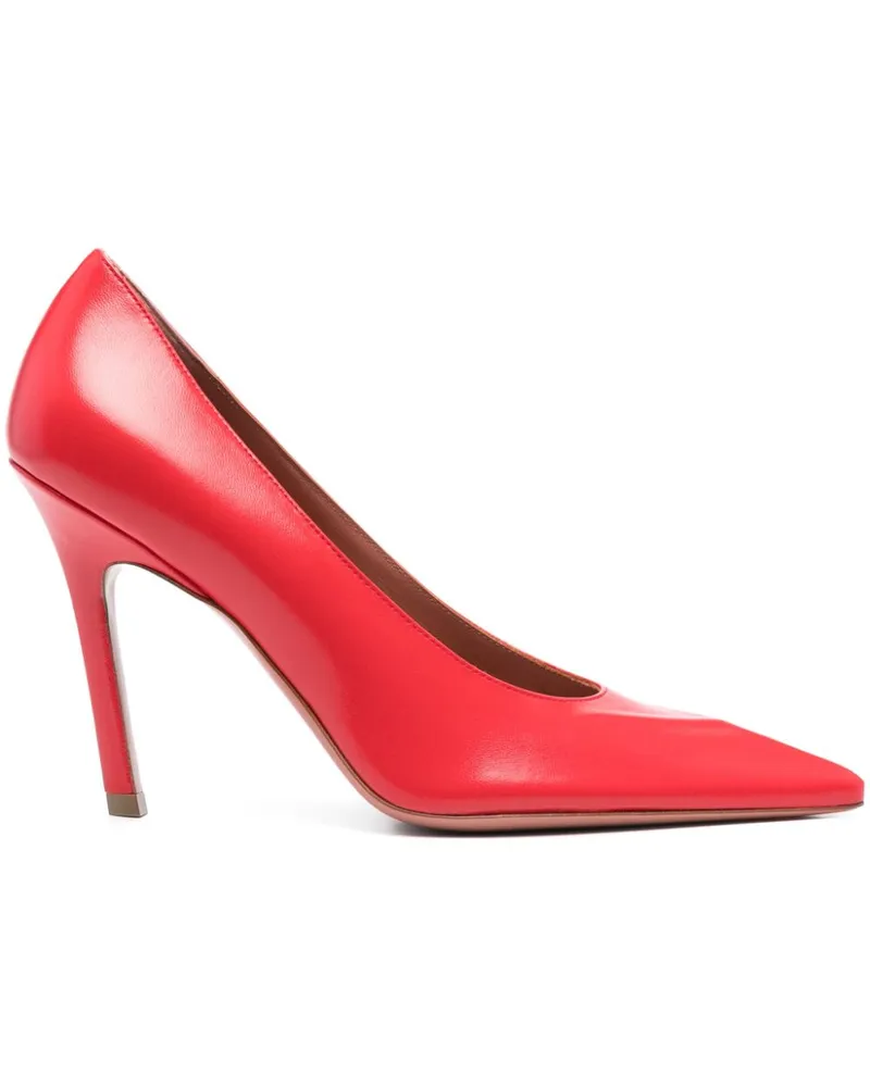 Amina Muaddi Christine Pumps 100mm - Rot Rot