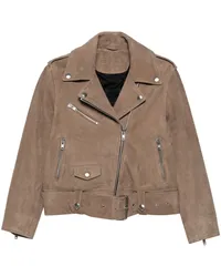 STAND Bikerjacke aus Wildleder Nude