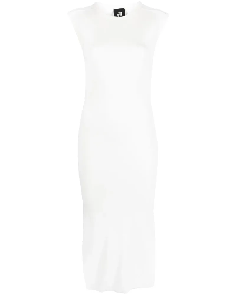 THOM KROM Midikleid mit offenem Rücken - Weiß Weiß