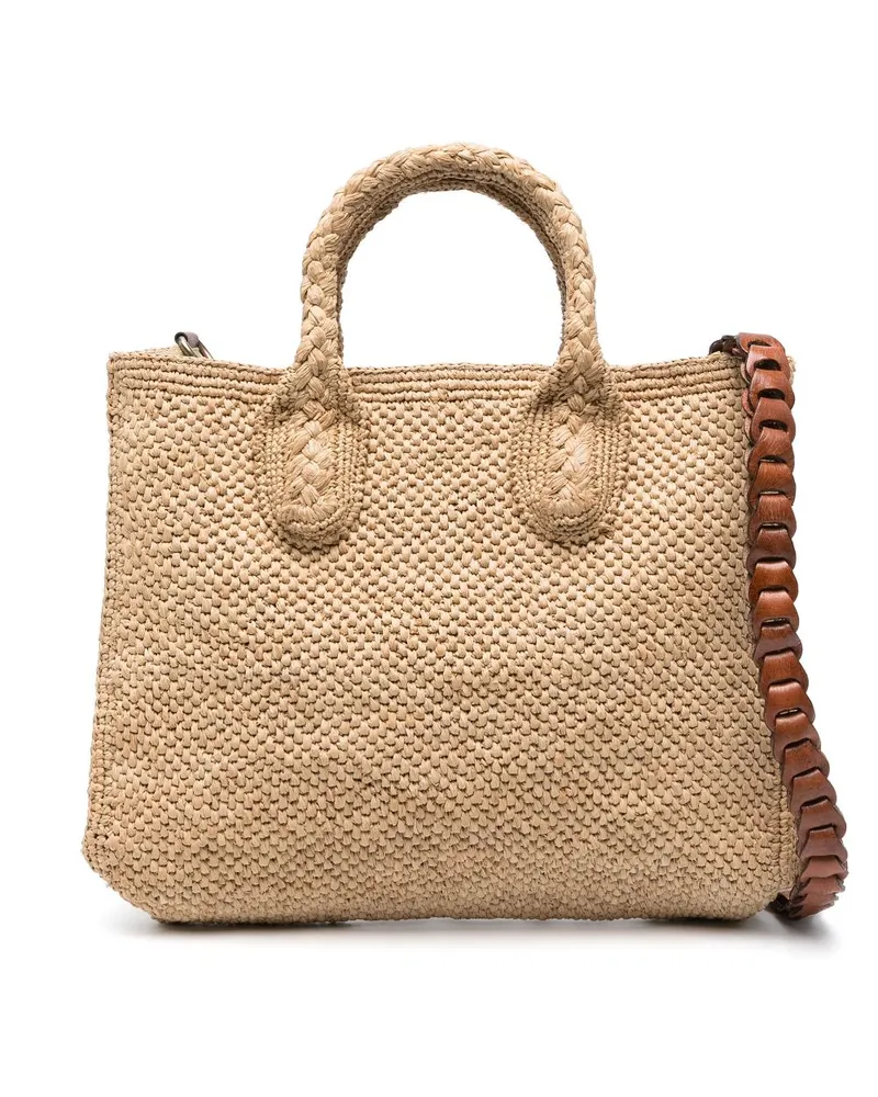 IBELIV Shopper aus Bast - Nude Nude