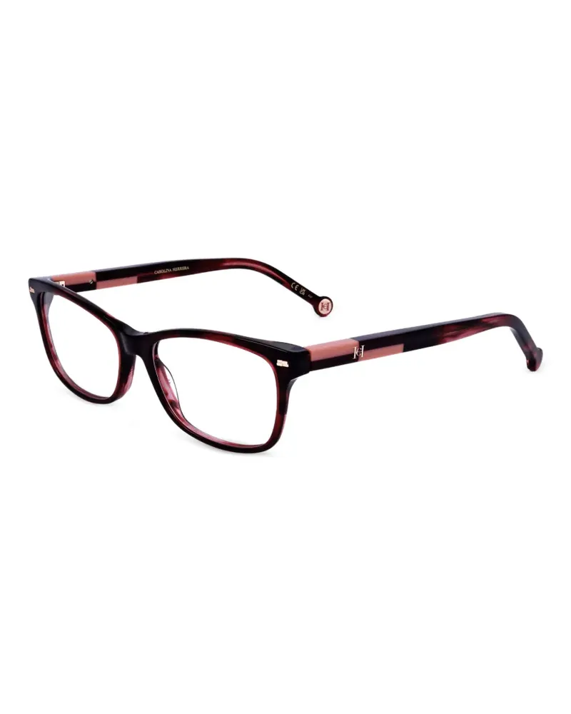 Carolina Herrera New York Brille mit eckigem Gestell - Rot Rot