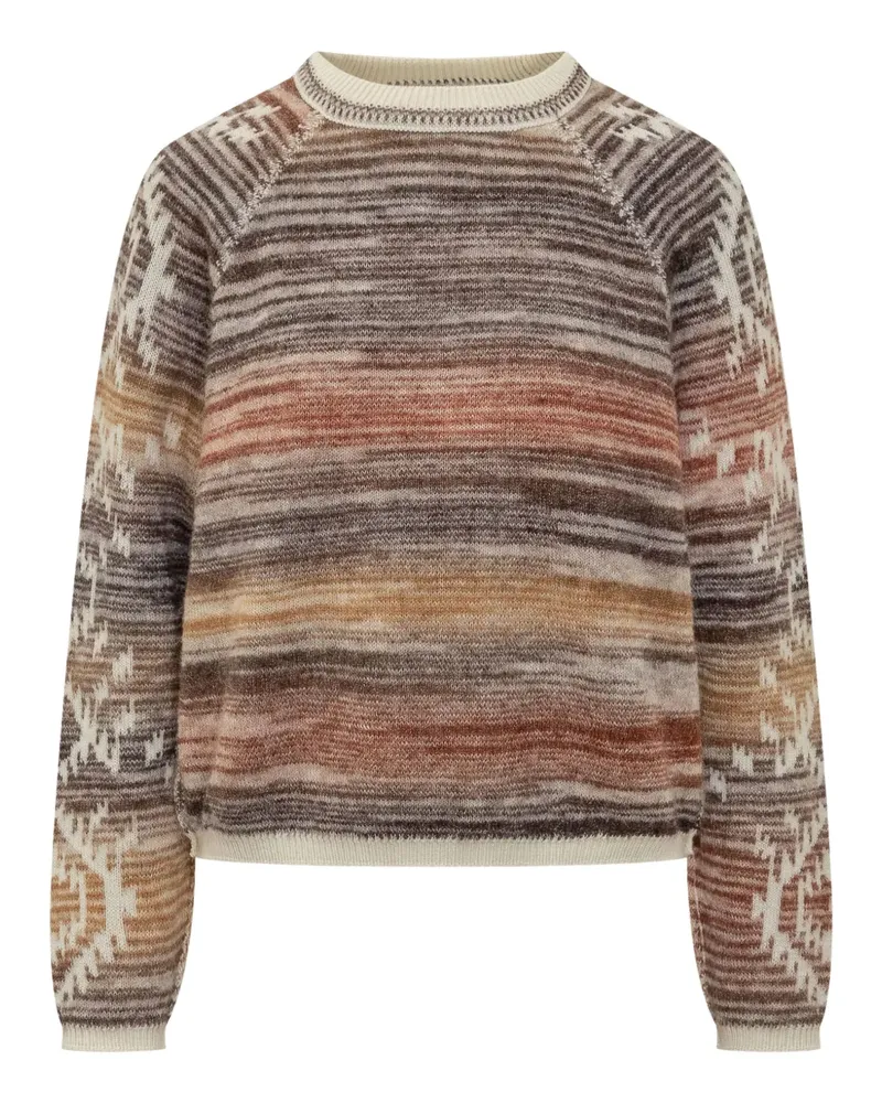 ba&sh Clodie striped-patterned sweater - Braun Braun