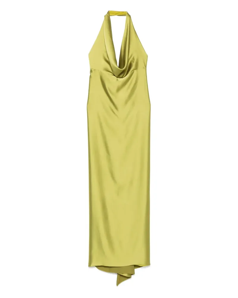 Blanca Maxikleid aus Satin - Grün Grün