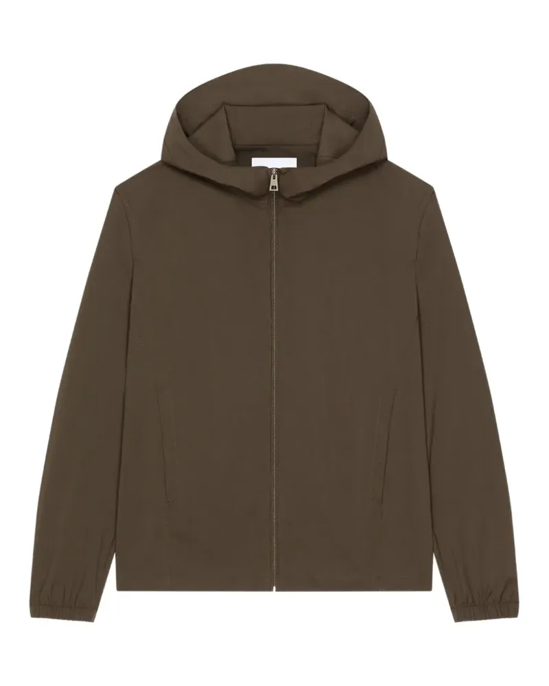 Givenchy hooded logo-print jacket - Braun Braun