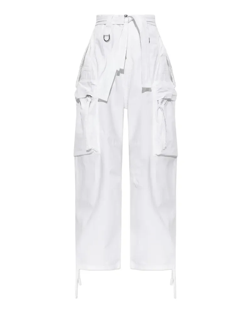 Dsquared2 belted cargo-pocket trousers - Weiß Weiß