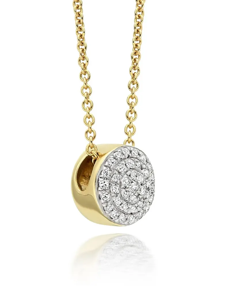 Monica Vinader GP Fiji' Halskette mit Diamantenanhänger - Gold Gold