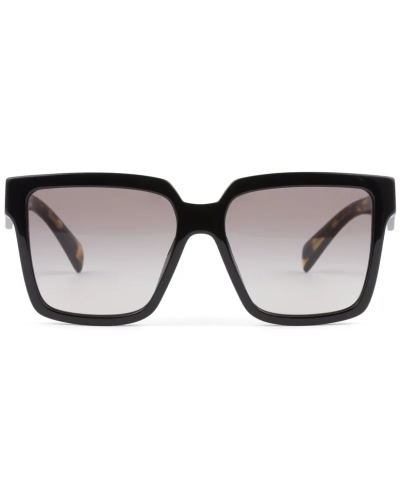 Prada Eckige Sonnenbrille in Schildpattoptik - Braun Braun