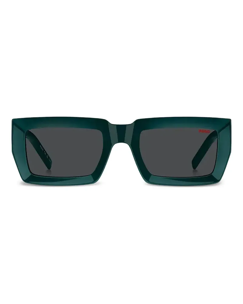 HUGO BOSS Sonnenbrille mit eckigem Gestell - Grün Grün