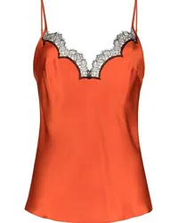 Gilda & Pearl Camisole-Top mit Spitzenbesatz Orange