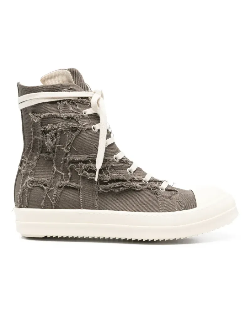 DRKSHDW by Rick Owens distressed high-top sneakers - Grau Grau