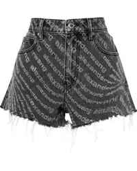 Alexander Wang Bite Jeans-Shorts mit hohem Bund Schwarz