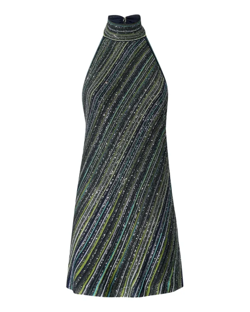 Missoni mini dress with open back and sequins - Grün Grün