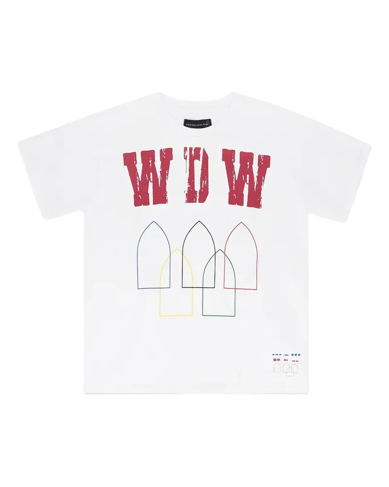 WHO DECIDES WAR short-sleeve T-shirt - Weiß Weiß