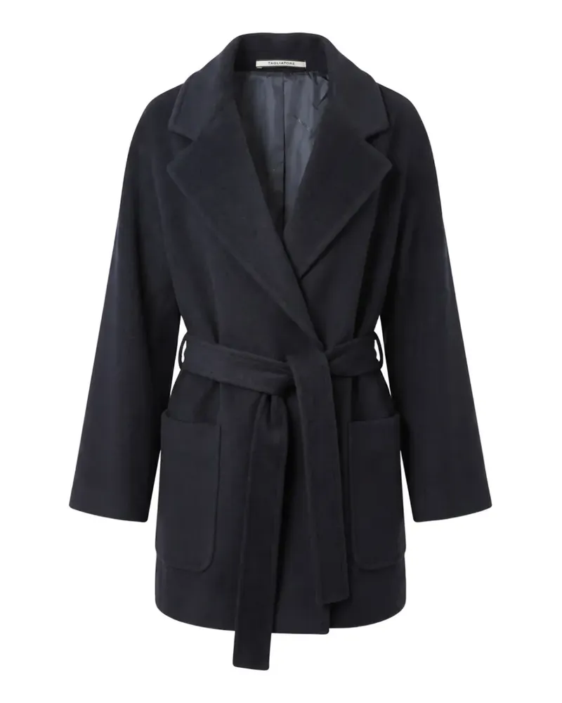 Tagliatore Denise Mantel mit Gürtel - Blau Blau