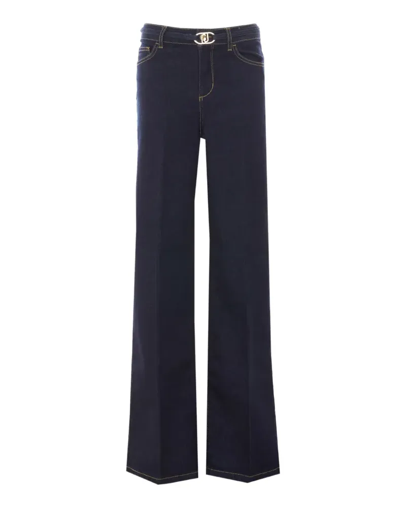 Liu Jo belted flared jeans - Blau Blau