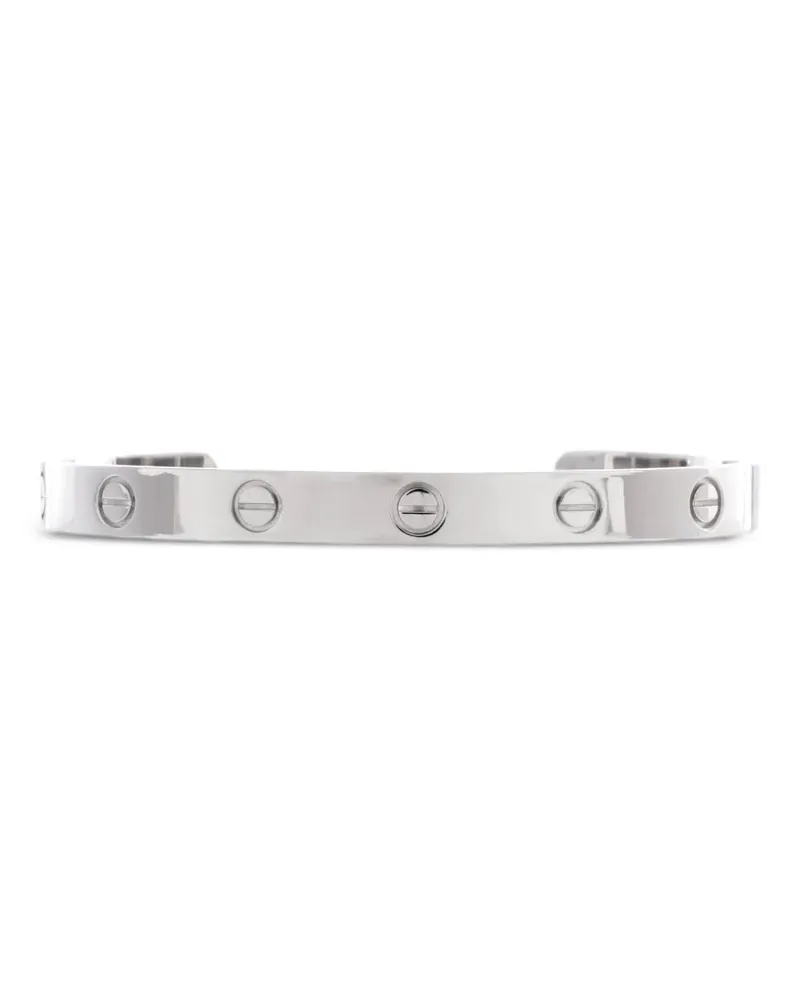Cartier 18kt Love Cuff Weißgoldarmband - Silber Silber
