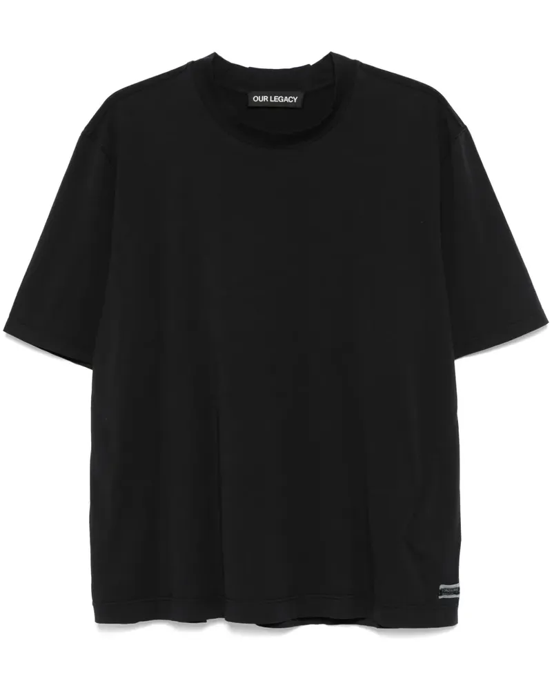 Our Legacy Big T-Shirt - Schwarz Schwarz