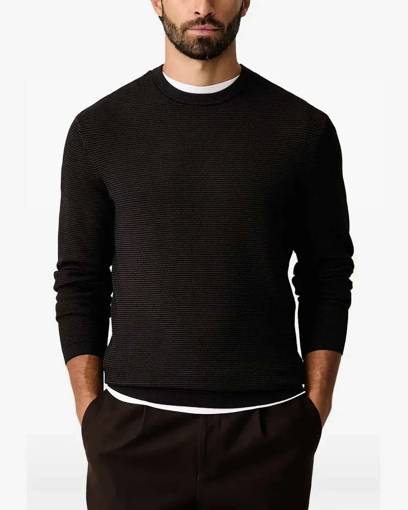 Armani Exchange textured-knit sweater - Braun Braun