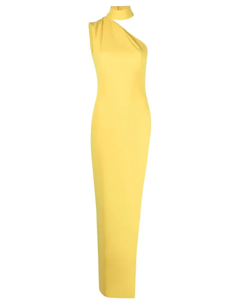 Mônot One-Shoulder-Kleid Gelb