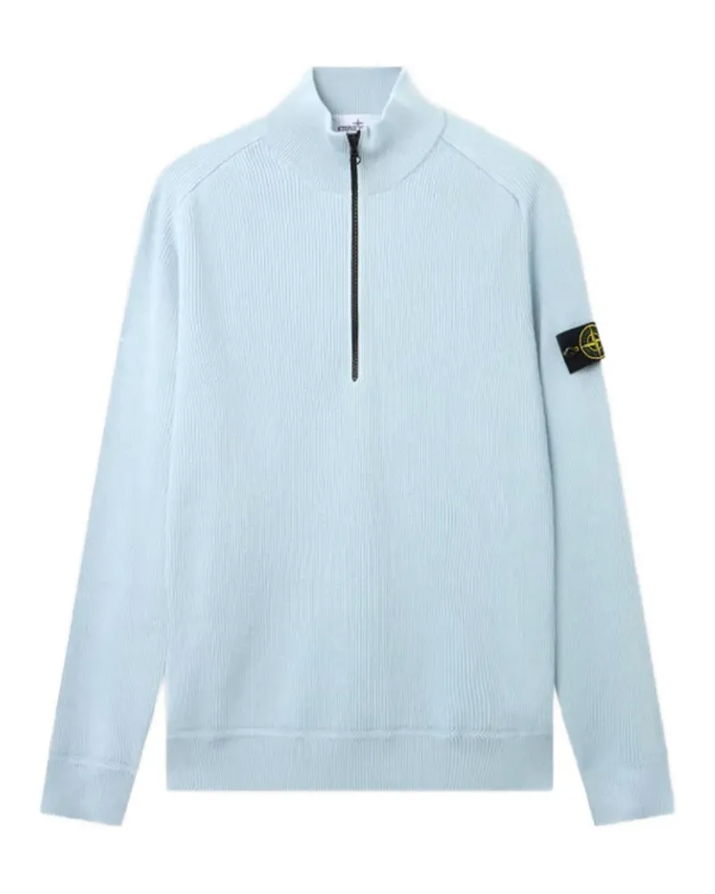 Stone Island 5100124 ribbed soft organic cotton jumper - Blau Blau