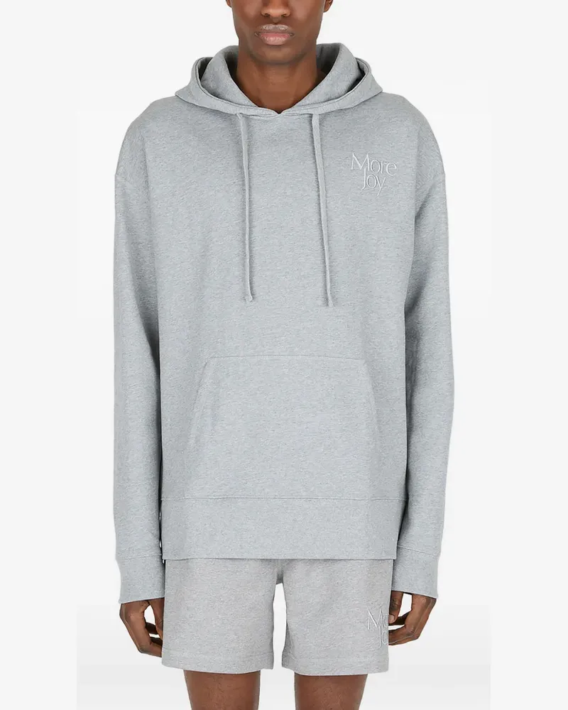 MORE JOY Hoodie mit Logo - Grau Grau