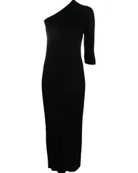 AERON Asymmetrisches Kleid Schwarz