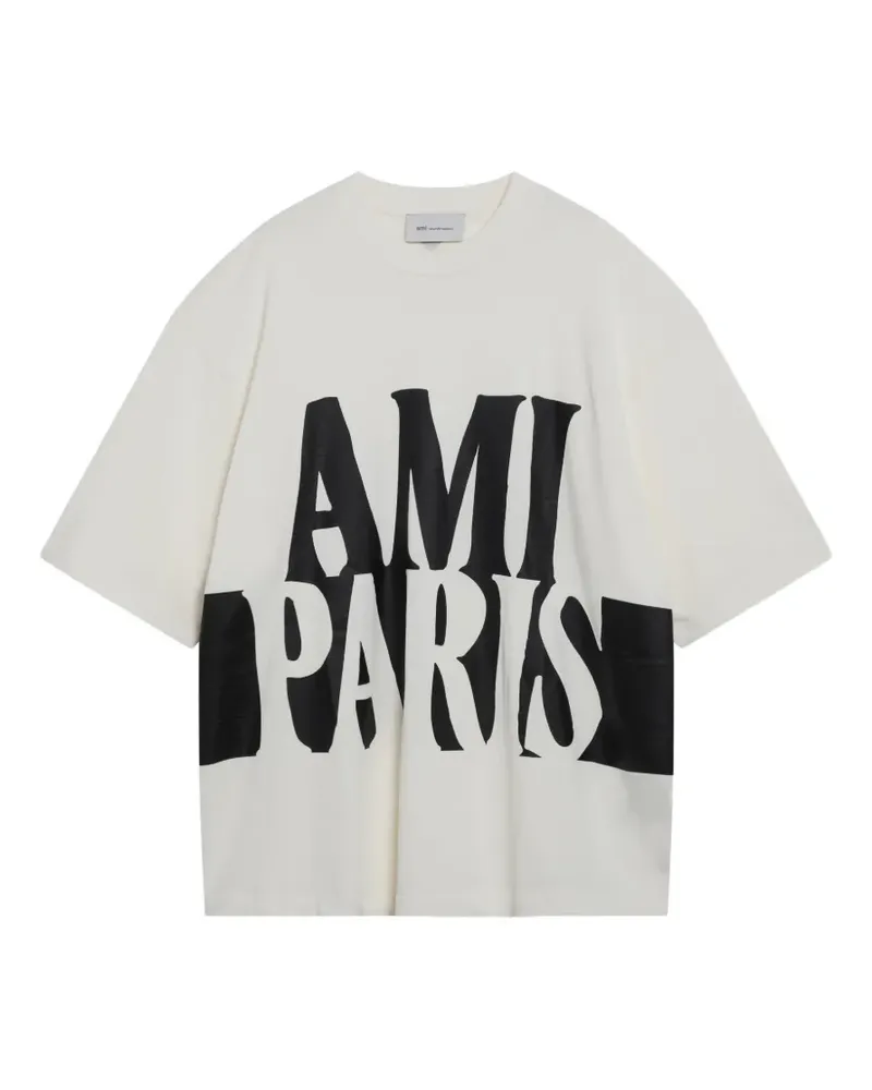 AMI Paris logo-print T-shirt - Weiß Weiß