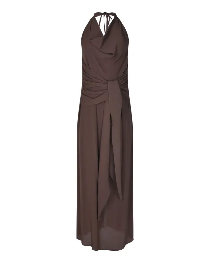 Federica Tosi halterneck maxi dress - Braun Braun